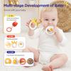 Baby Rattles Newborn Toys for 0-6 Months Infant Teethers Toys with Storage Box Silicone Chew Ball Toy for 6-12 18 Months Baby Shower Gifts Essentials view 2