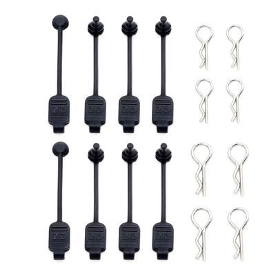 KingVal Replacement RC Car Shell Clips with Pull Tabs Universal Compatible with 1/7 1/8 1/10 1/12 RC Car