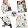 DIZZY Personalized Blankets, Custom Blanket with Name for Boy, Best Gift for Monogram Plush Fleece Woodland Animals Nursery Super Soft Sherpa Blankets view 3