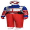 Howenlthy Superhero Henry Suit Danger Halloween Cosplay Costume Outfit Jacket Vest Pants Battle Uniform with Mask (Blue, Medium) view 3