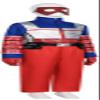 Howenlthy Superhero Henry Suit Danger Halloween Cosplay Costume Outfit Jacket Vest Pants Battle Uniform with Mask (Blue, Medium) view 4