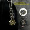 Haxtec Mini Metal DND Dice Set with Hollow Necklace Dice Case Antique Tiny Metal Dice Set D&D Keychain Portable 7PCS Dice Set view 3