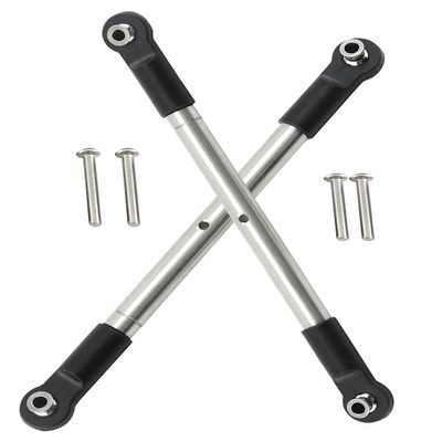 Rcarmumb Steering Front Turnbuckles Upgrades Part for 1/10 WideMaxx V2 89086-4,Stainless Steel 304 Front RC Steering Turnbuckles,4pcs