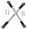 Rcarmumb Steering Front Turnbuckles Upgrades Part for 1/10 WideMaxx V2 89086-4,Stainless Steel 304 Front RC Steering Turnbuckles,4pcs view 1
