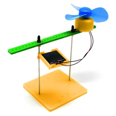 DIY Kits Toy Mini Solar Power Generator Fan Model Solar Generator Fan Toy, Solar Generator Generation, Physical Handmade Set for Kids Teaching Experiment Home