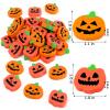 48 Pcs Halloween Pumpkin Erasers for Kids Bulk, Cute Erasers Novelty Pencil Erasers Homework Rewards School Students Classroom Prizes Holiday Party Favors Gifts view 2
