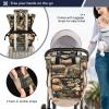 ZENWAWA Diaper Bag Backpack for Mom Dad-Forest Mushrooms Print with Insulated Feeding Bottle Inserts, Nappy Daypack for Outdoor Hiking Travel 11.025.9115.3 INCH view 4