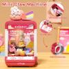 Aiqi Kids Claw Machine, Mini Candy Vending Grabber, Prize Dispenser Toys for Girls and Boys, Electronic Claw Game Machine for Party Birthdays with Lights Sound, Includes 10 Plush and 10 Mini Toys view 2