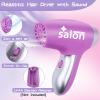 Gifts2U Hair Salon Toys for Girls, 26 Pcs Realistic Girl Beauty Salon Playset Hair Styling Set with Blow Dryer, Barber Costume Apron, Scissors and Stylist Accessories. view 2