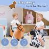 EKEPE Bouncy Hopper Cow & Horse 2 PCS, Inflatable Hopping Outdoor Ride on Bouncy Animal Play Toys with Pump, Birthday for Kids, Toddlers, Boys, Girls 3 4 5 6 Years Old view 2
