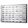 Suzile 1/64 Diecast Acrylic Display Case Car Wall Case Diecast Model Display Clear Wheels Storage Cabinet Car Rack for 56 Slots, 2 Doors, 23.5 x 15 x 2 Inch view 1