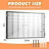 Suzile 1/64 Diecast Acrylic Display Case Car Wall Case Diecast Model Display Clear Wheels Storage Cabinet Car Rack for 56 Slots, 2 Doors, 23.5 x 15 x 2 Inch view 2