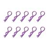 unahtinr 10pcs R-Shaped Metal Body Clips for 1/10 1/8 Model Car Durable Stainless Steel Pins for RCS Model Car Simple Fixing S# view 3