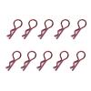 unahtinr 10pcs R-Shaped Metal Body Clips for 1/10 1/8 Model Car Durable Stainless Steel Pins for RCS Model Car Simple Fixing S# view 4