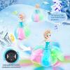 Toys for 3 Year Old Girls, Ice Princess Dancing Robot Doll for 3 4 5 Year Old Girl Birthday Gifts, Bump and Go Moving Toy with Magic Lights & Music, Easter Basket Stuffers Gifts for Kids Toddlers view 2