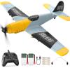 DEERC RC Plane 3 Channel BF-109 Remote Control Airplane Fighter Toys,2.4GHz 6-axis Gyro Stabilizer RTF Glider Aircraft Plane with 2 Batteries,Easy to Fly for Adults Kids Beginners Boys view 1