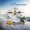 DEERC RC Plane 3 Channel BF-109 Remote Control Airplane Fighter Toys,2.4GHz 6-axis Gyro Stabilizer RTF Glider Aircraft Plane with 2 Batteries,Easy to Fly for Adults Kids Beginners Boys view 4