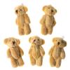 3 Bag Pendant Cartoon Plush Joint Bear Keychain Mini Stuffed Bear Women Backpack Handbag Decorated Gift Favorite 5pcs Decompression Toy Set view 3