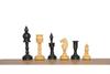 3.7" Artistic English Series Chess Pieces Only | Hand Carved Vintage Chess Set in Ebony Wood | Luxury Chess Pieces view 1