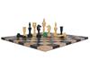 3.7" Artistic English Series Chess Pieces Only | Hand Carved Vintage Chess Set in Ebony Wood | Luxury Chess Pieces view 2