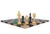 3.7" Artistic English Series Chess Pieces Only | Hand Carved Vintage Chess Set in Ebony Wood | Luxury Chess Pieces view 3