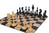 3.7" Artistic English Series Chess Pieces Only | Hand Carved Vintage Chess Set in Ebony Wood | Luxury Chess Pieces view 4