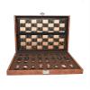 12" Solid Brass Metal Chess Set Pieces & Board with Velvet Storage Box | Brass Metal Luxury Chess Set | Antique Chess Set | Quad Weighted view 2