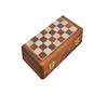 16" Folding Travel Chess Set in Golden Rosewood | Wooden Chess Set | Portable Chess Set-Best Gifting for Him or Her view 4