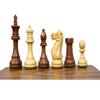 3.5" Professional Staunton Chess Pieces Only- 2 Extra Queens | Premium Handcrafted Wood Chessmen | Weighted Chess Set - Taj Chess Store view 1