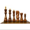 3.5" King Russian Zagreb Chess Pieces Set only | Luxury Unique Chess Set in Golden Rosewood-Boxwood | Best Gift for Him or Her | Chess Moscow view 2