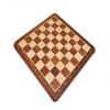 16" Hand Carved Wooden Weighted Chessboard - Golden Rosewood & Maple Wood with 42 MM Sqaure | Chess Board for Tournament with Algabriac Notation view 1