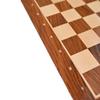 16" Hand Carved Wooden Weighted Chessboard - Golden Rosewood & Maple Wood with 42 MM Sqaure | Chess Board for Tournament with Algabriac Notation view 3