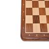 16" Hand Carved Wooden Weighted Chessboard - Golden Rosewood & Maple Wood with 42 MM Sqaure | Chess Board for Tournament with Algabriac Notation view 4