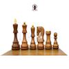3.7" Russian Zagreb Chess Pieces Set Only | Luxury Yugoslavia Chess Set in Acacia | Best Gift for Him or Her | Chess Moscow view 2
