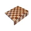 12" Solid Inlaid Wood Roll Up Travel Chess Game Board in Golden Rosewood - 39 mm Square - Premium Wood Chess Board Only view 1