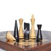 3.1" Russian Poni Mid Century Chess Pieces - Handcrafted Minimalist Staunton Chess Set view 4