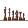 3.9" Master Staunton Handcrafted Chess Pieces Only | Weighted Craftman Series Chess Pieces | Classical Chess Set- TAJ CHESS STORE view 2