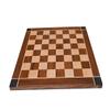 21" Designer Wooden Chessboard in Golden Rosewood and Maple Wood Only Board | Hand Carved Luxury Chess Board (Sqaure 55 mm) view 3
