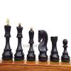3.5" King Russian Zagreb Chess Pieces Set only | Luxury Unique Chess Set in Ebonised Boxwood | Best Gift for Him or Her | Chess Moscow view 2