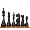 3.7" Professional Staunton Chess Pieces Only- 2 Extra Queens | Premium Handcrafted Ebonized Wood Chessmen | Weighted Chess Set - Taj Chess Store view 3