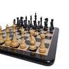 3.7" Professional Staunton Chess Pieces Only- 2 Extra Queens | Premium Handcrafted Ebonized Wood Chessmen | Weighted Chess Set - Taj Chess Store view 4