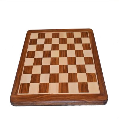 21" Tournament Standard Wooden Chessboard in Golden Rosewood and Maple Wood - Flat Board with 55 MM Square