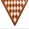 21" Tournament Standard Wooden Chessboard in Golden Rosewood and Maple Wood - Flat Board with 55 MM Square view 2