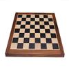 19" Ebony Wood Chess Set Board | Solid Ebony Wood Squares with Golden Rosewood Border Flat Chess Board | Tournament Luxury Chess Board |Taj Chess Store view 2