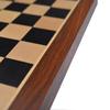 19" Ebony Wood Chess Set Board | Solid Ebony Wood Squares with Golden Rosewood Border Flat Chess Board | Tournament Luxury Chess Board |Taj Chess Store view 3