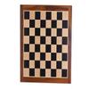 17" Ebony Wood Chess Set Board | Solid Ebony Wood Square with Golden Rosewood Border Flat Board | Tournament Luxury Chess Board |Taj Chess Store view 3