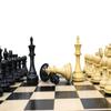 3.7" Fierce Knight Chess Pieces Only- 2 Extra Queens | Premium Handcrafted Ebonized Wood Chessmen | Weighted Chess Set - Taj Chess Store view 4