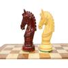 4.2" Indian Warrior Library Series Chess Pieces Only | Luxury Chess Set for Collectors in Bud Rosewood view 3