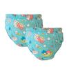 Can Be Reused Permanent Washable Adult Baby Potty Diaper Training Underwear ABDL Incontinence Waterproof Training Incontinence Booster Pads Pants 2 Packs (2 Blue, M) view 1