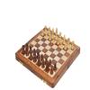 14" Folding Travel Chess Set in Golden Rosewood | Wooden Chess Set | Portable Chess Set-Best Gifting for Him or Her view 1